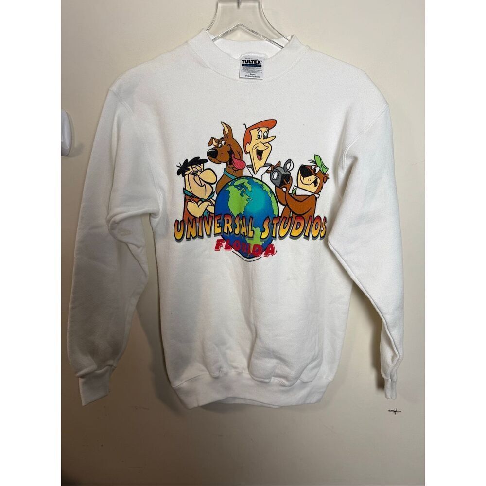 VTG 90s Universal Studios Florida Hanna-Barbera Sweatshirt S Small Scooby Doo